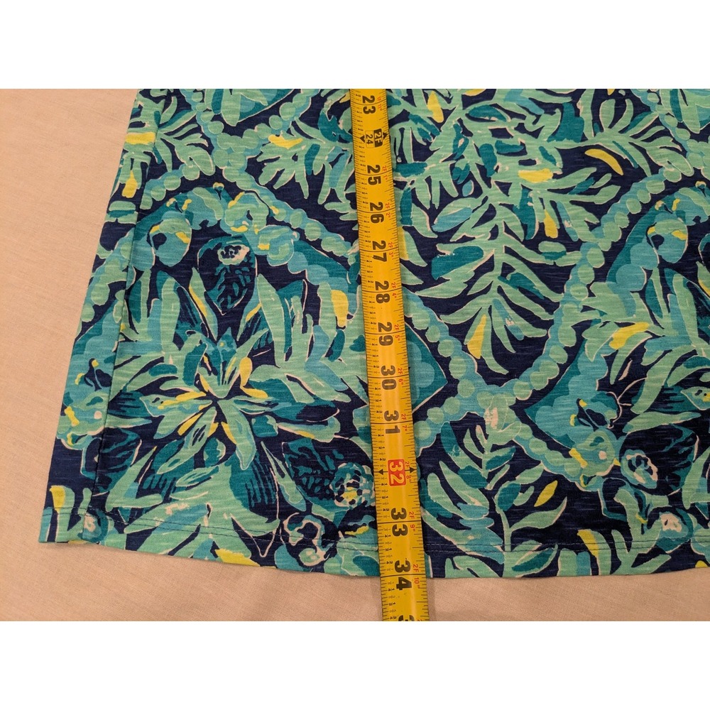 Lilly Pulitzer Dress Womens M Del Lago Tunic Tassel Midnight Cove Blue Print NWT - Picture 12 of 16